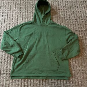 New Balance Uni Sex Pullover Green Hoodie Size Large Heavyweight Athletic Hoodie
